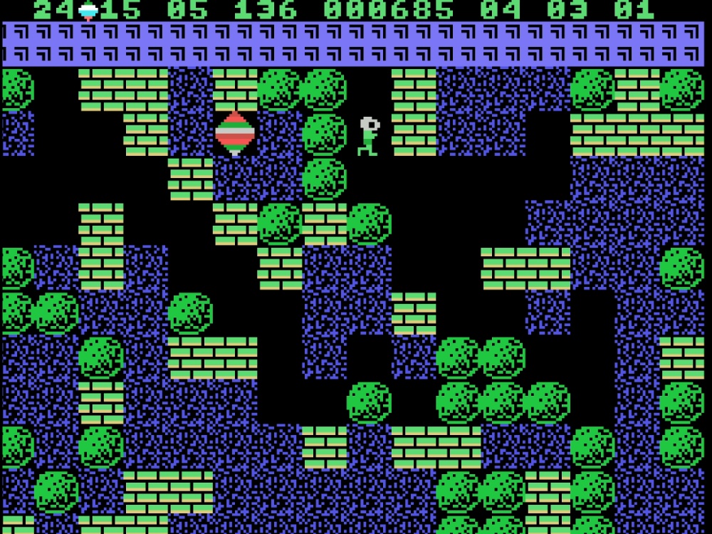 Gameplay of Boulder Dash for Colecovision